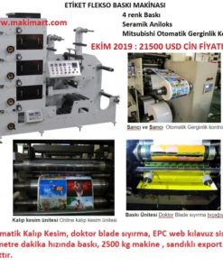 Etiket Flekso Baskı Makinası